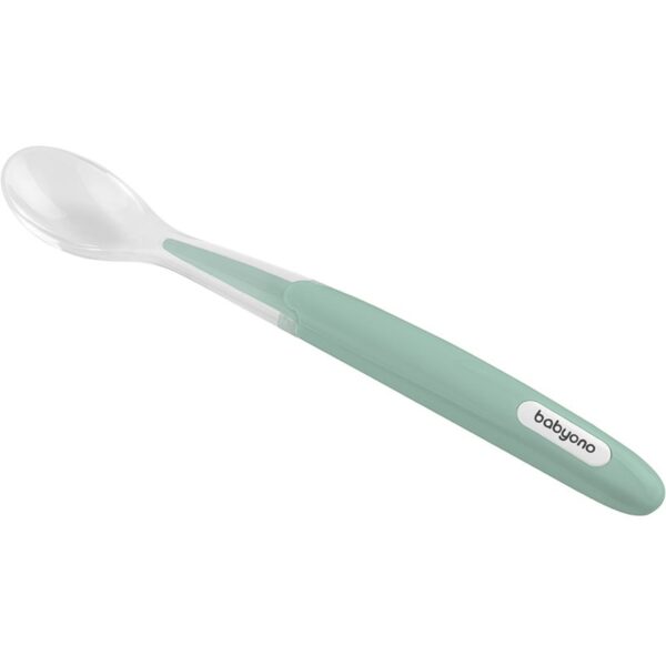 BabyOno Be Active Soft Spoon linguriță Mint 6 m+ 1 buc-ro