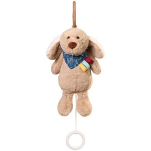 BabyOno Have Fun Musical Toy Dog Willy jucărie suspendabilă contrastantă cu melodie 0 m+ 1 buc-ro