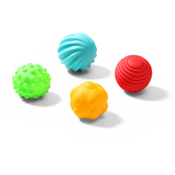 BabyOno Have Fun Sensory Balls mingi moi senzoriale 6 m+ 4 buc-ro