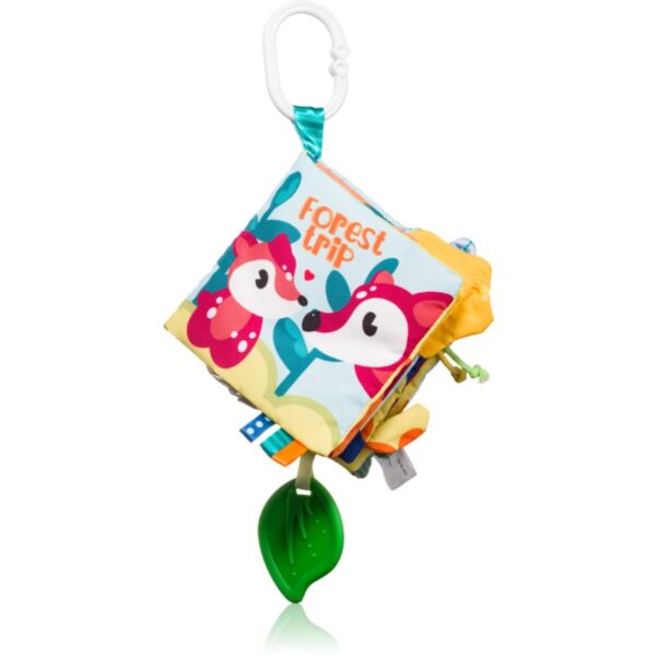 BabyOno Have Fun Sensory Book carte educativă contrastantă pentru dentiție Forest Trip 1 buc-Țena