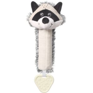 BabyOno Squeaky Toy with Teether jucărie fluierătoare pentru dentiție Racoon Rocky 1 buc-ro