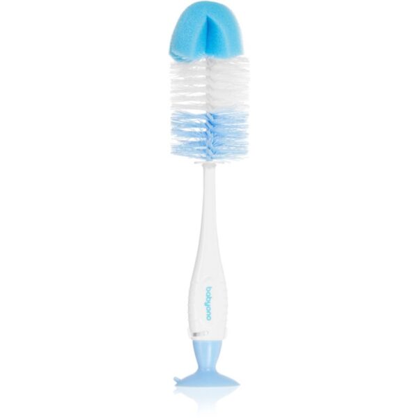 BabyOno Take Care Brush for Bottles and Teats perie de curățare 2 in 1 Blue 1 buc-Țena