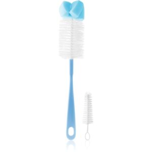 BabyOno Take Care Brush for Bottles and Teats with Mini Brush & Sponge Tip perie de curățare Blue 2 buc-Țena