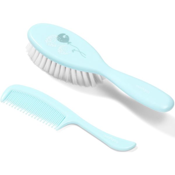 BabyOno Take Care Hairbrush and Comb II set pentru nou-nascuti si copii Mint-ro