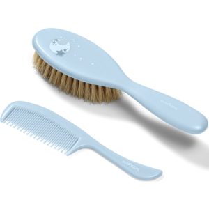 BabyOno Take Care Hairbrush and Comb III set pentru nou-nascuti si copii Blue-ro