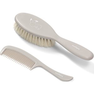 BabyOno Take Care Hairbrush and Comb set pentru nou-nascuti si copii Gray-ro