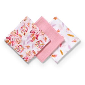 BabyOno Take Care Natural Bamboo Diapers scutece textile Old Pink 3 buc-ro