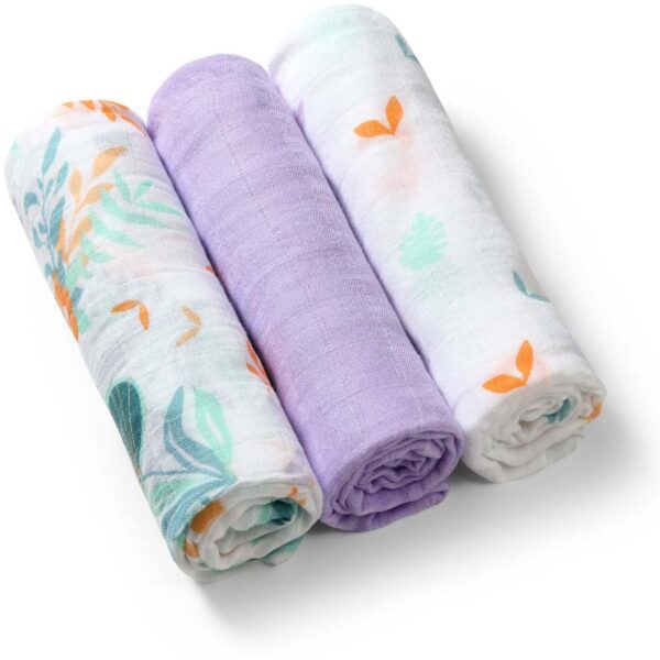 BabyOno Take Care Natural Bamboo Diapers scutece textile Purple 3 buc-ro