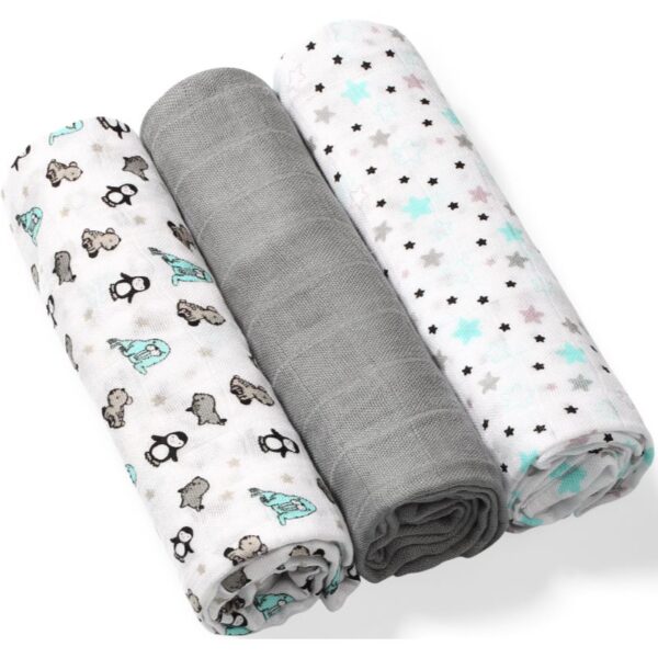 BabyOno Take Care Natural Diapers scutece textile 70 x 70 cm Gray 3 buc-ro