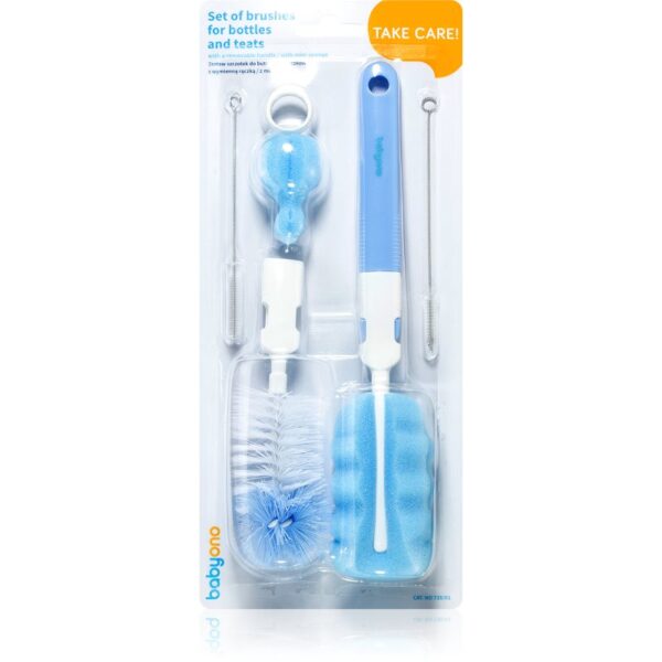 BabyOno Take Care Set of Brushes perie de curățare cu extensii interschimbabile 1 buc-Țena