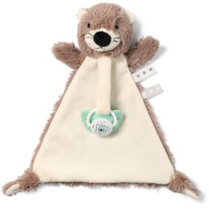 BabyOno Toy pătură mini cu animal de pluș cu clips Otter Maggie 1 buc-ro