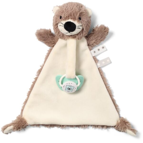 BabyOno Toy pătură mini cu animal de pluș cu clips Otter Maggie 1 buc-ro