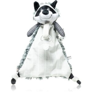 BabyOno Toy pătură mini cu animal de pluș cu clips Racoon Rocky 1 buc-Țena