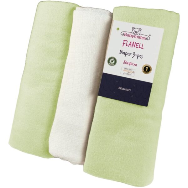 Babymatex Flanell Diaper scutece textile 3 buc-Țena