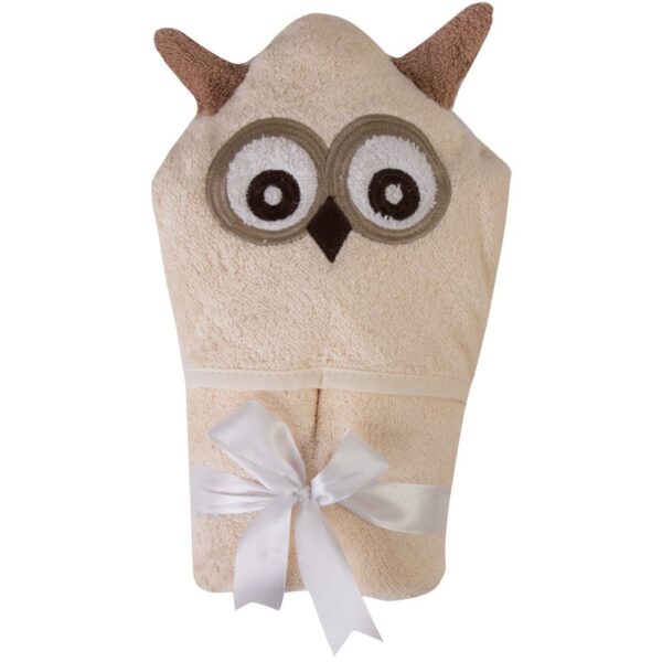 Babymatex Jimmy Owl prosop de baie cu glugă 80x80 cm-Țena