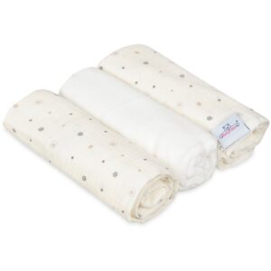 Babymatex Muslin Design scutec Snow 3 buc-Țena