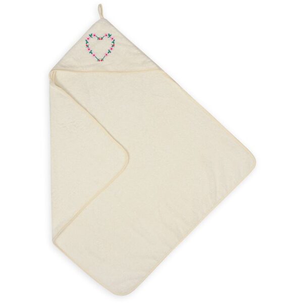 Babymatex Robin prosop de baie cu glugă White 80x80 cm-Țena
