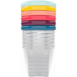 Babymoov Bowls Multicolor castron cu capac 6x250 ml-Țena