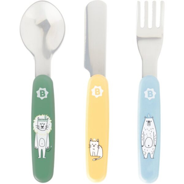 Badabulle Cutlery tacâmuri pentru copii 12 m+ 3 buc-Țena
