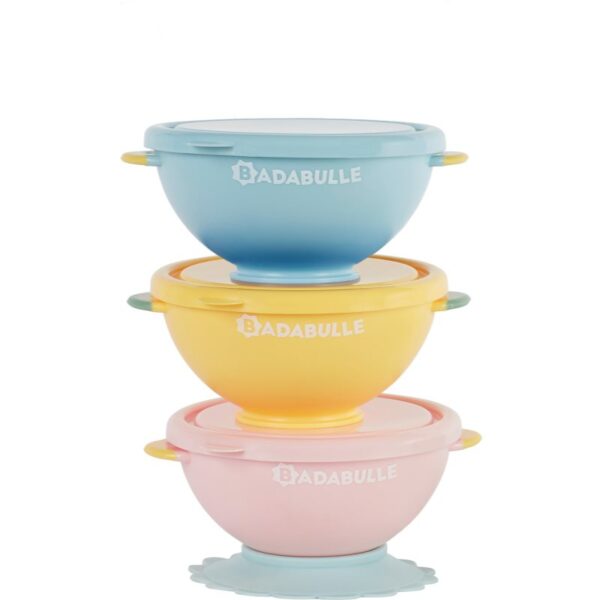 Badabulle Fun Colors castron cu capac 3 buc-Țena