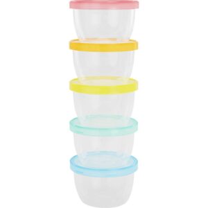 Badabulle Maxi Fun Colors castron cu capac 5x250 ml-ro