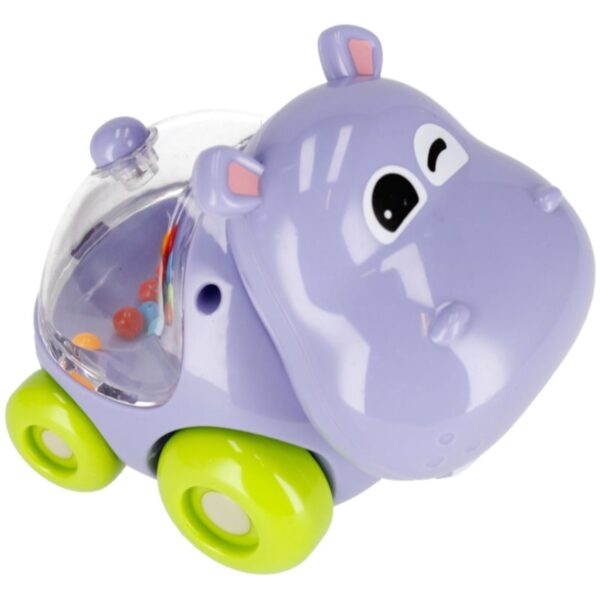 Bam-Bam Rattle jucărie zornăitoare 6m+ Cartoon Slide Car 1 buc-Țena