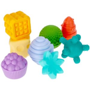 Bam-Bam Set of Textured Toys jucărie cu activități 6m+ 8 buc-ro