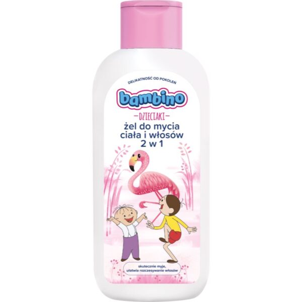 Bambino Kids Bolek and Lolek 2 in 1 gel de dus si sampon Flamingo 400 ml-ro