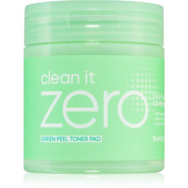 Banila Co. clean it zero Green Peel Toner Pad discuri pentru indepartarea impuritatilor pentru ten gras si problematic 70 buc-ro