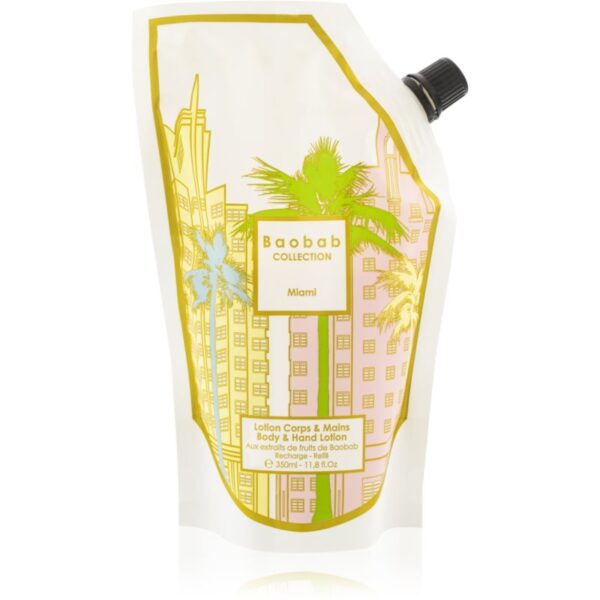Baobab Collection Body Wellness Miami Lapte de mâini și de corp rezervă 350 ml-Țena
