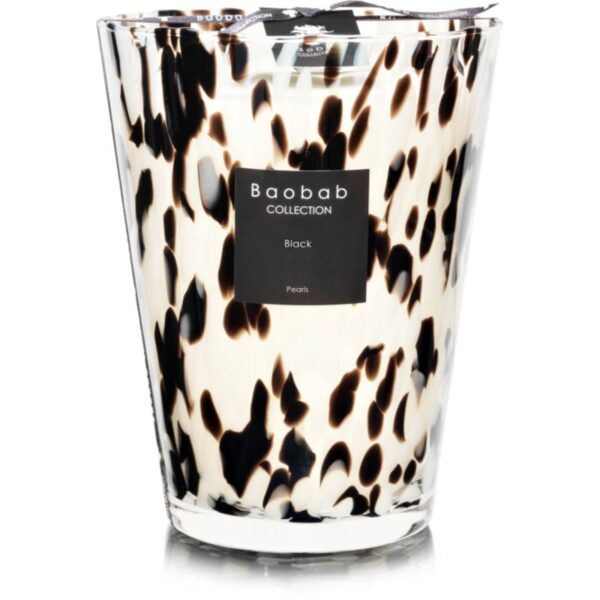 Baobab Collection Pearls Black lumânare parfumată 24 cm-Țena