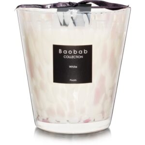 Baobab Collection Pearls White lumânare parfumată 16 cm-Țena
