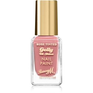 Barry M Gelly Hi Shine Rose Tinted lac de unghii culoare Crushed 10 ml-Țena