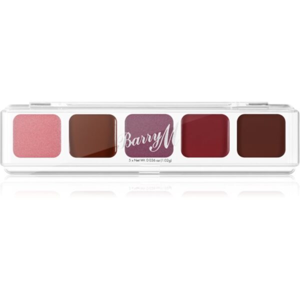 Barry M Mini Palette farduri cremoase culoare The Berries 5