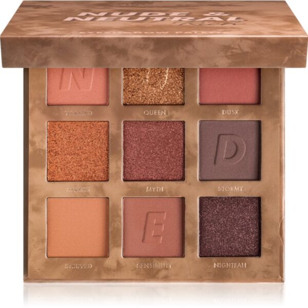 Barry M Nude & Neutral paletă cu farduri de ochi culoare Medium/Rich 9x1.2 g-ro