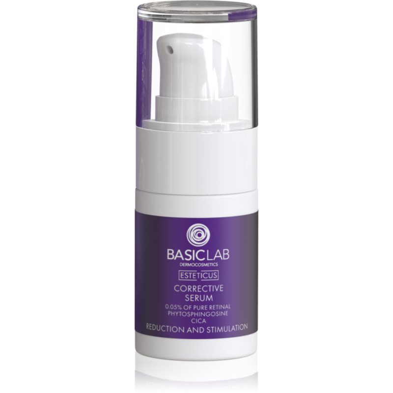 BasicLab Dermocosmetics Esteticus ser corector impotriva petelor 0.05% Pure Retinal 15 ml-Țena