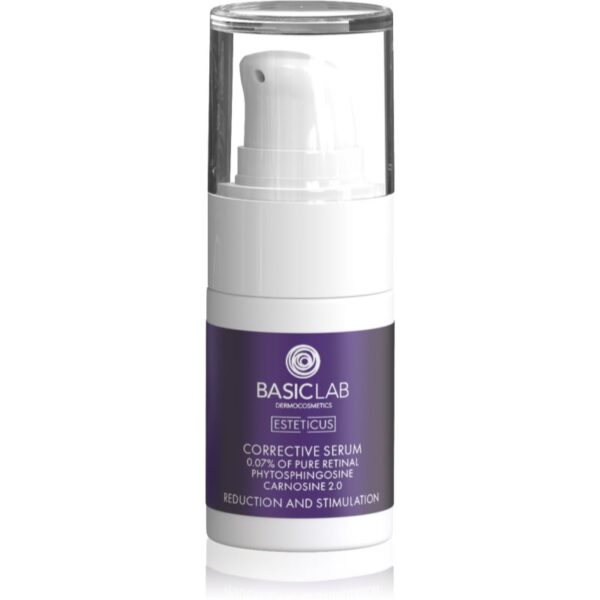 BasicLab Dermocosmetics Esteticus ser pentru uniformizare pentru uniformizarea nuantei tenului 0.07% Pure Retinal 15 ml-ro