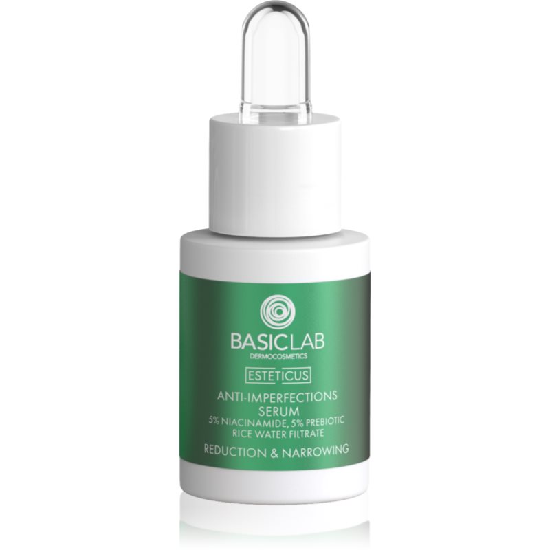 BasicLab Dermocosmetics Esteticus serum cu efect de iluminare pentru ten gras si problematic 15 ml-ro
