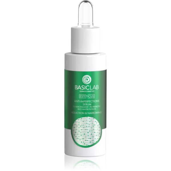 BasicLab Dermocosmetics Esteticus serum cu efect de iluminare pentru ten gras si problematic 30 ml-ro