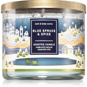 Bath & Body Works Blue Spruce & Spice lumânare parfumată 411 g-ro