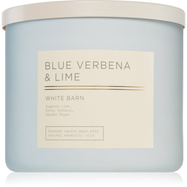 Bath & Body Works Blue Verbena & Lime lumânare parfumată 411 g-ro