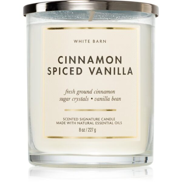 Bath & Body Works Cinnamon Spiced Vanilla lumânare parfumată 227 g-ro