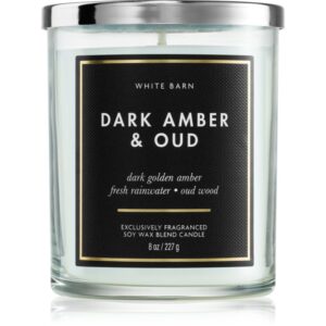 Bath & Body Works Dark Amber & Oud lumanare 227 g-Țena