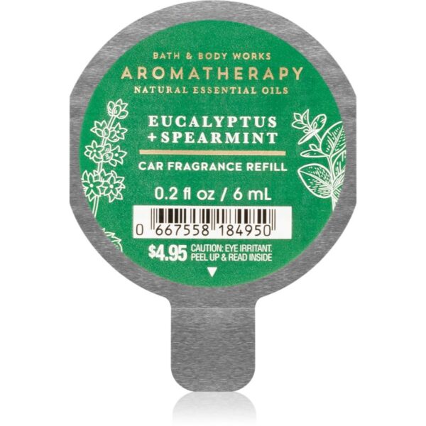 Bath & Body Works Eucalyptus Spearmint parfum pentru masina rezervă 6 ml-ro