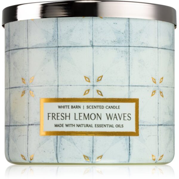 Bath & Body Works Fresh Lemon Waves lumânare parfumată 411 g-ro