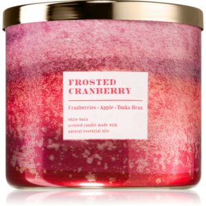 Bath & Body Works Frosted Cranberry lumânare parfumată 411 g-ro