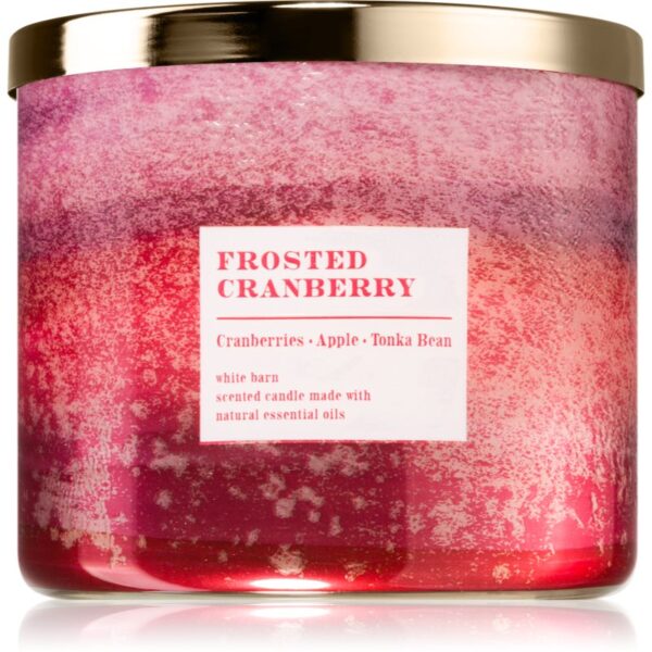 Bath & Body Works Frosted Cranberry lumânare parfumată 411 g-ro