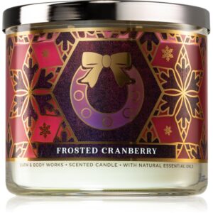 Bath & Body Works Frosted Cranberry lumânare parfumată II. 411 g-Țena