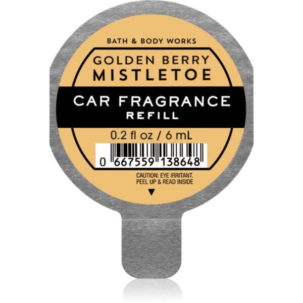Bath & Body Works Golden Berry Mistletoe parfum pentru masina rezervă 6 ml-ro
