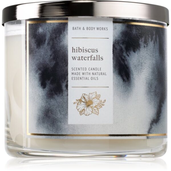 Bath & Body Works Hibiscus Waterfalls lumânare parfumată 411 g-ro